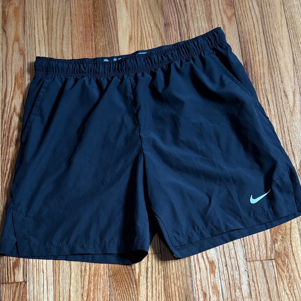 Nike Black Sports Shorts with White Logo